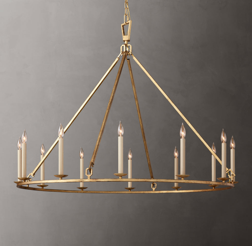 Heritage 19th C. English Openwork Round Chandelier – 50"