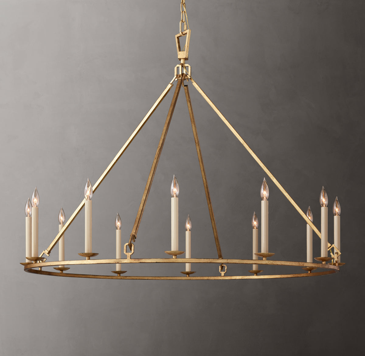 Heritage 19th C. English Openwork Round Chandelier – 50"