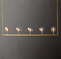 Heritage Boule De Cristal Smoke Glass Linear Chandelier