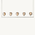 Heritage Boule De Cristal Smoke Glass Linear Chandelier