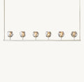 Heritage Boule De Cristal Smoke Glass Linear Chandelier