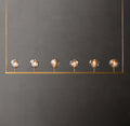 Heritage Boule De Cristal Smoke Glass Linear Chandelier