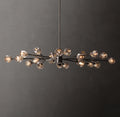 Heritage Boule De Cristal Smoke Glass Oval Chandelier