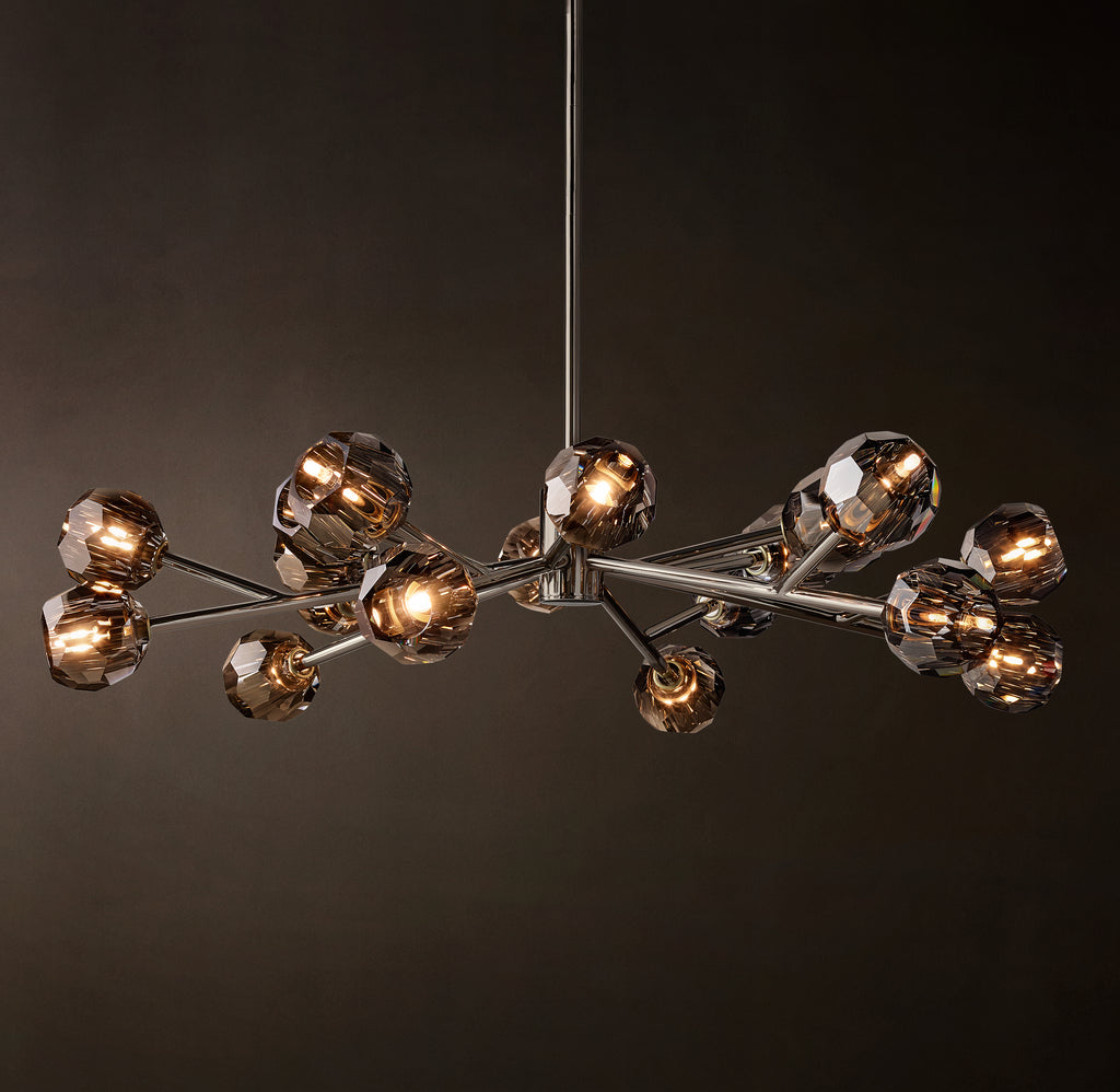 Heritage Boule De Cristal Smoke Glass Round Chandelier, alternate view