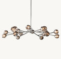 Heritage Boule De Cristal Smoke Glass Round Chandelier