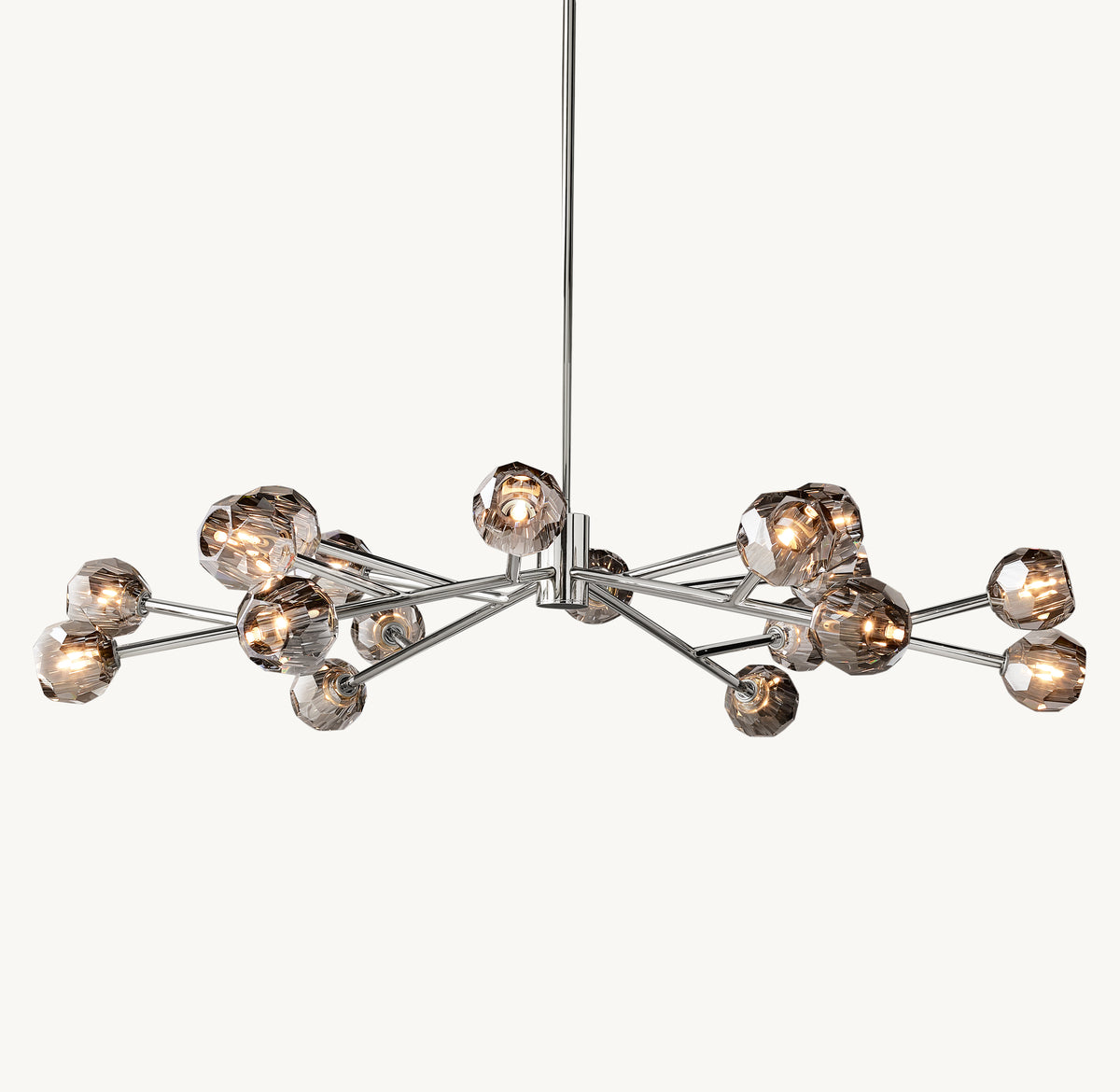 Heritage Boule De Cristal Smoke Glass Round Chandelier