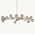 Heritage Boule De Cristal Smoke Glass Round Chandelier