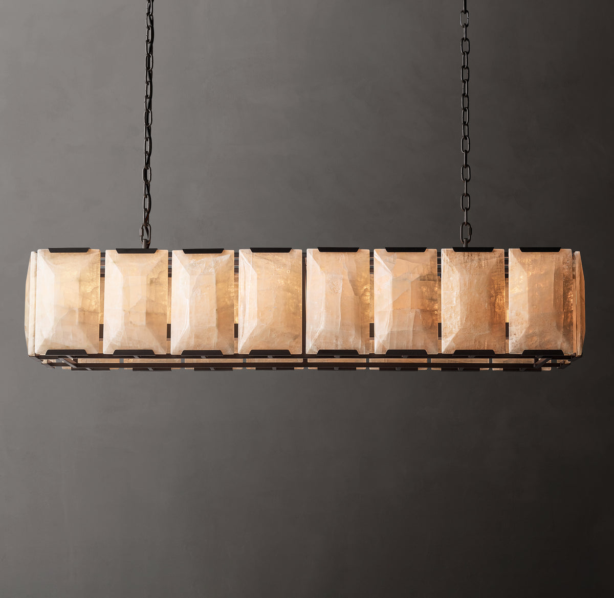 Signature Harlow Calcite Rectangular Chandelier