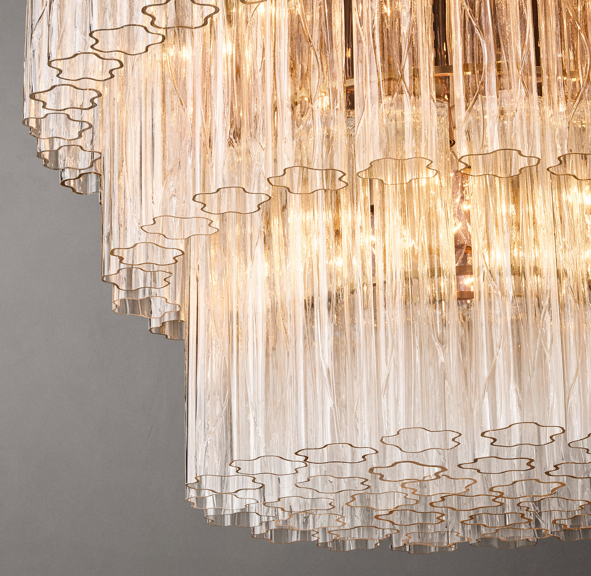 Heritage Cielo Three-Tier Round Chandelier – 36"