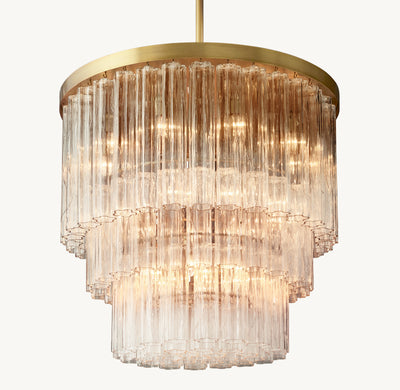 Heritage Cielo Three-Tier Round Chandelier – 36"