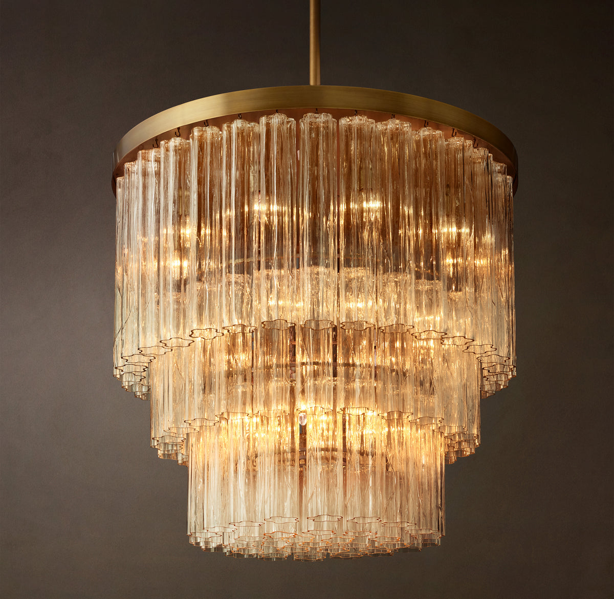 Heritage Cielo Three-Tier Round Chandelier, alternate view