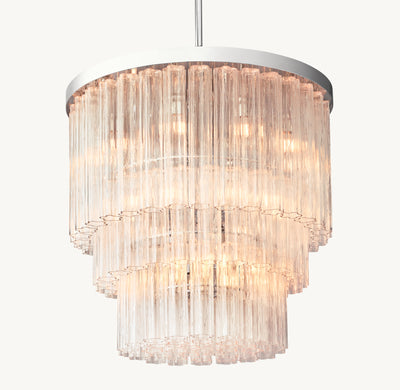 Heritage Cielo Three-Tier Round Chandelier – 36"