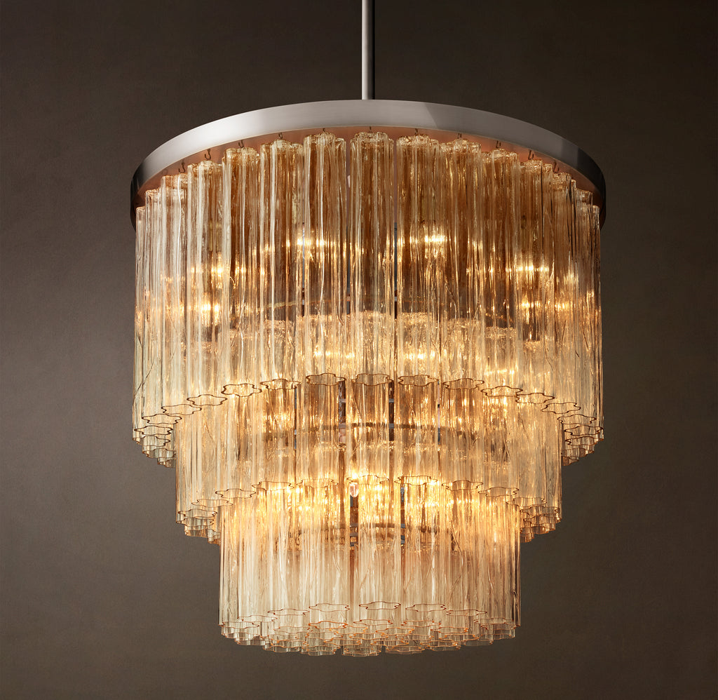 Heritage Cielo Three-Tier Round Chandelier, alternate view