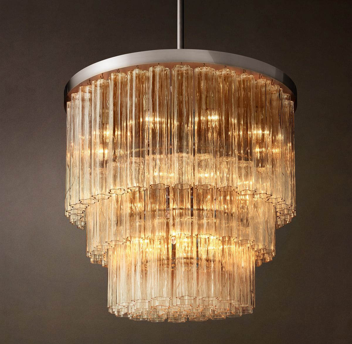 Heritage Cielo Three-Tier Round Chandelier, alternate view