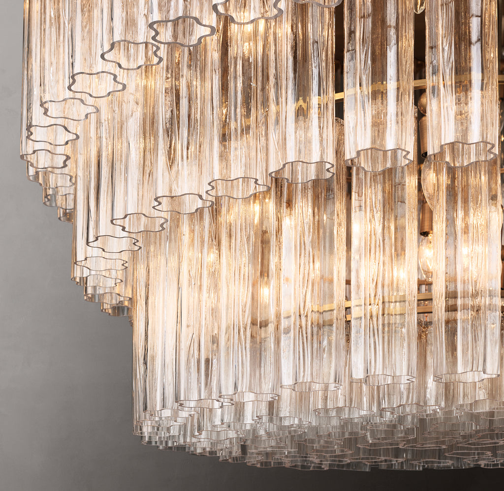 Heritage Cielo Three-Tier Round Chandelier – 48"