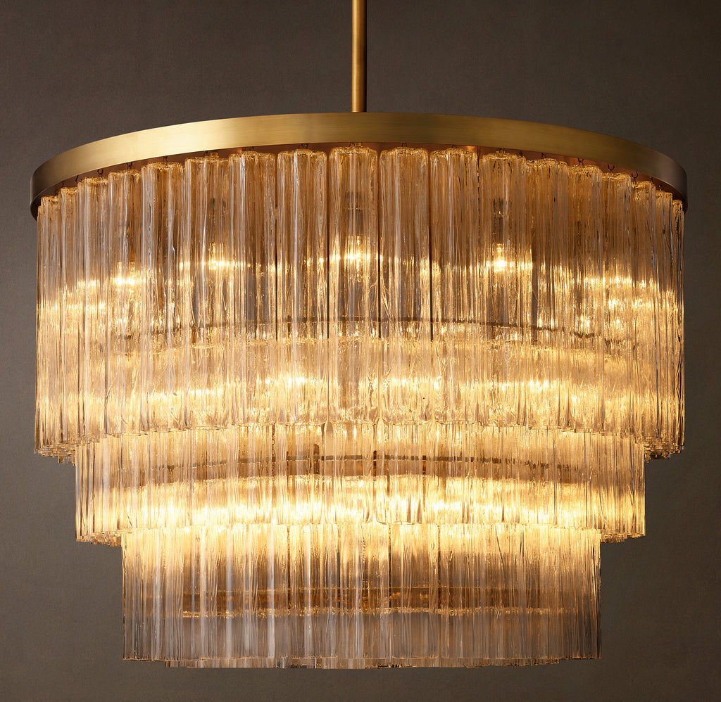 Heritage Cielo Three-Tier Round Chandelier, alternate view