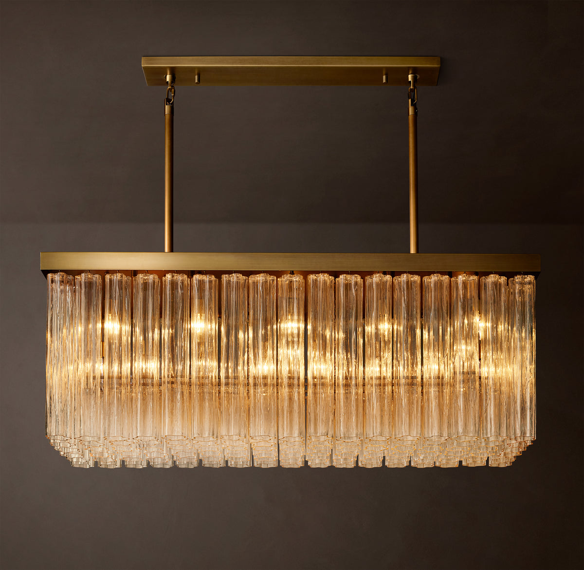 Heritage Cielo Rectangular Chandelier, alternate view