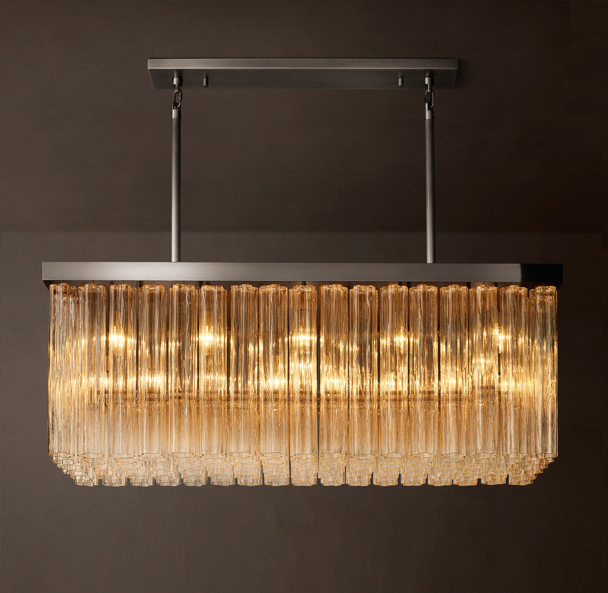 Heritage Cielo Rectangular Chandelier, alternate view