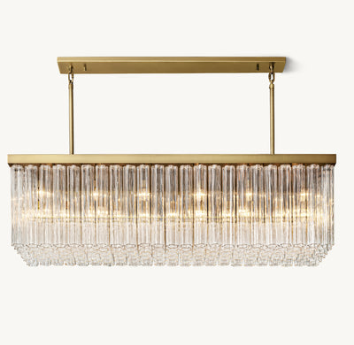 Heritage Cielo Rectangular Chandelier – 73"