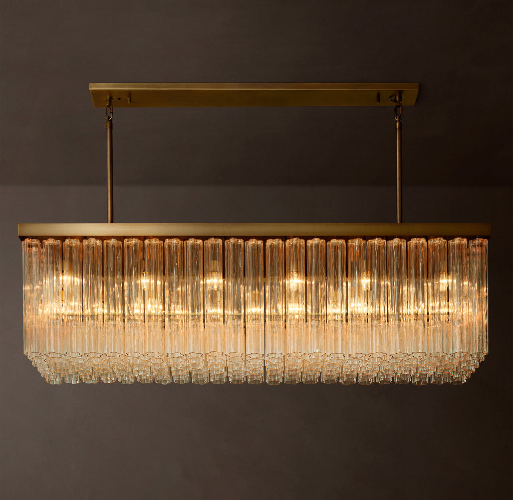 Heritage Cielo Rectangular Chandelier, alternate view