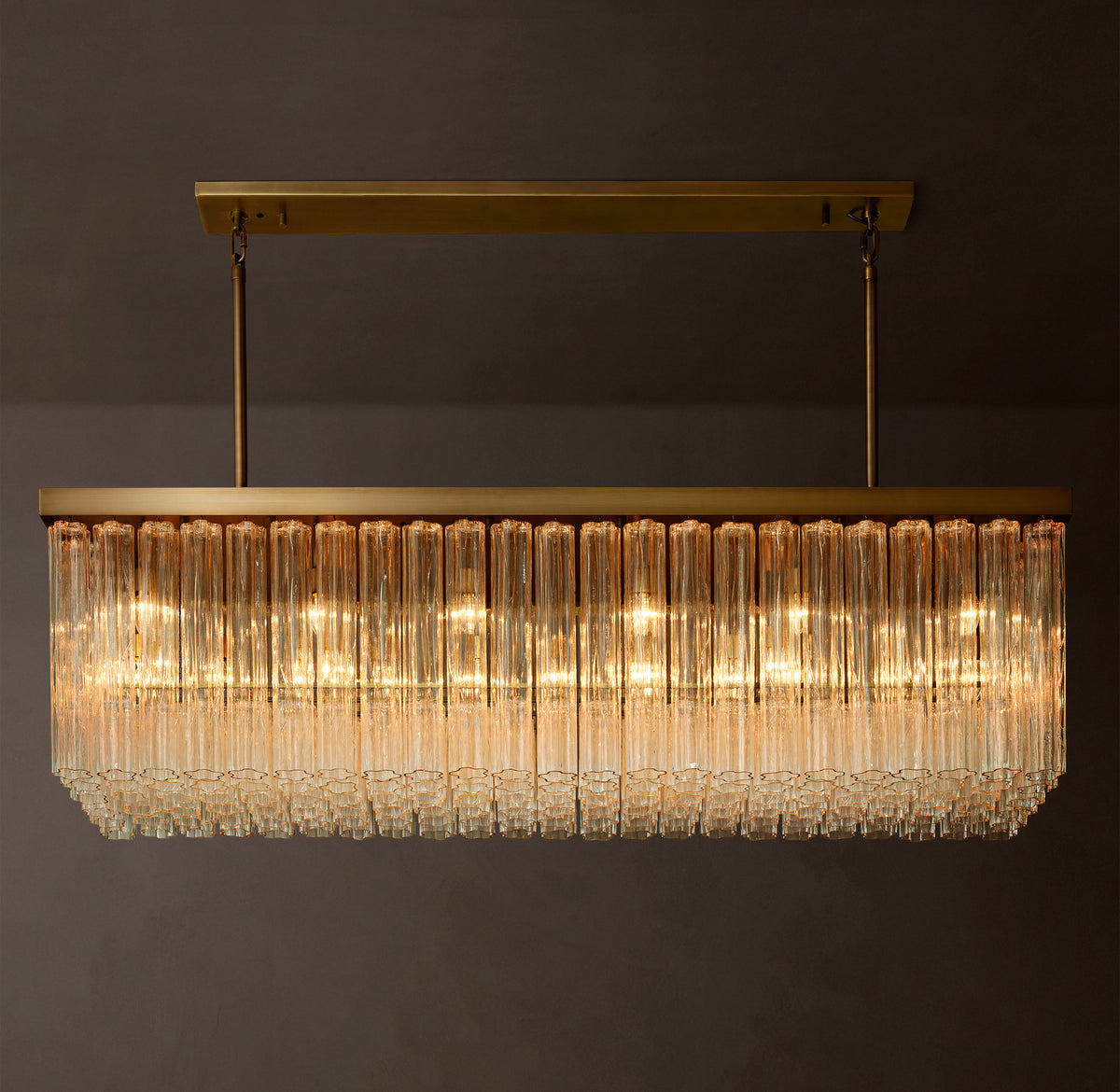 Heritage Cielo Rectangular Chandelier, alternate view