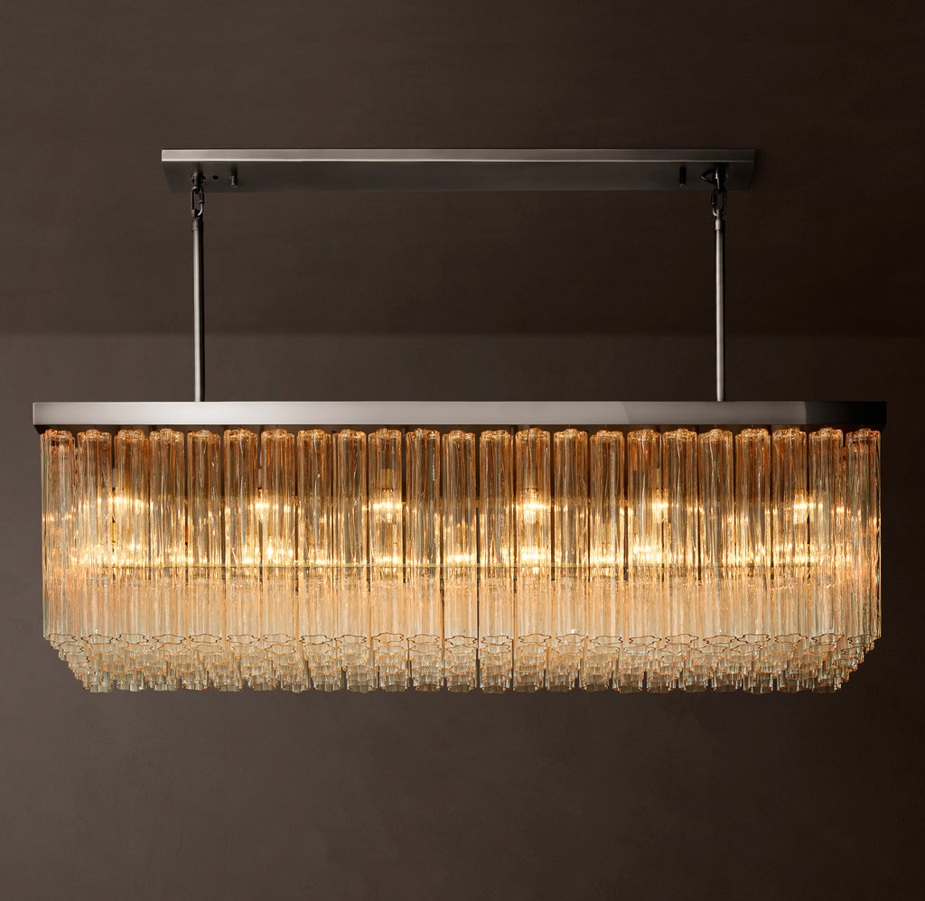 Heritage Cielo Rectangular Chandelier, alternate view
