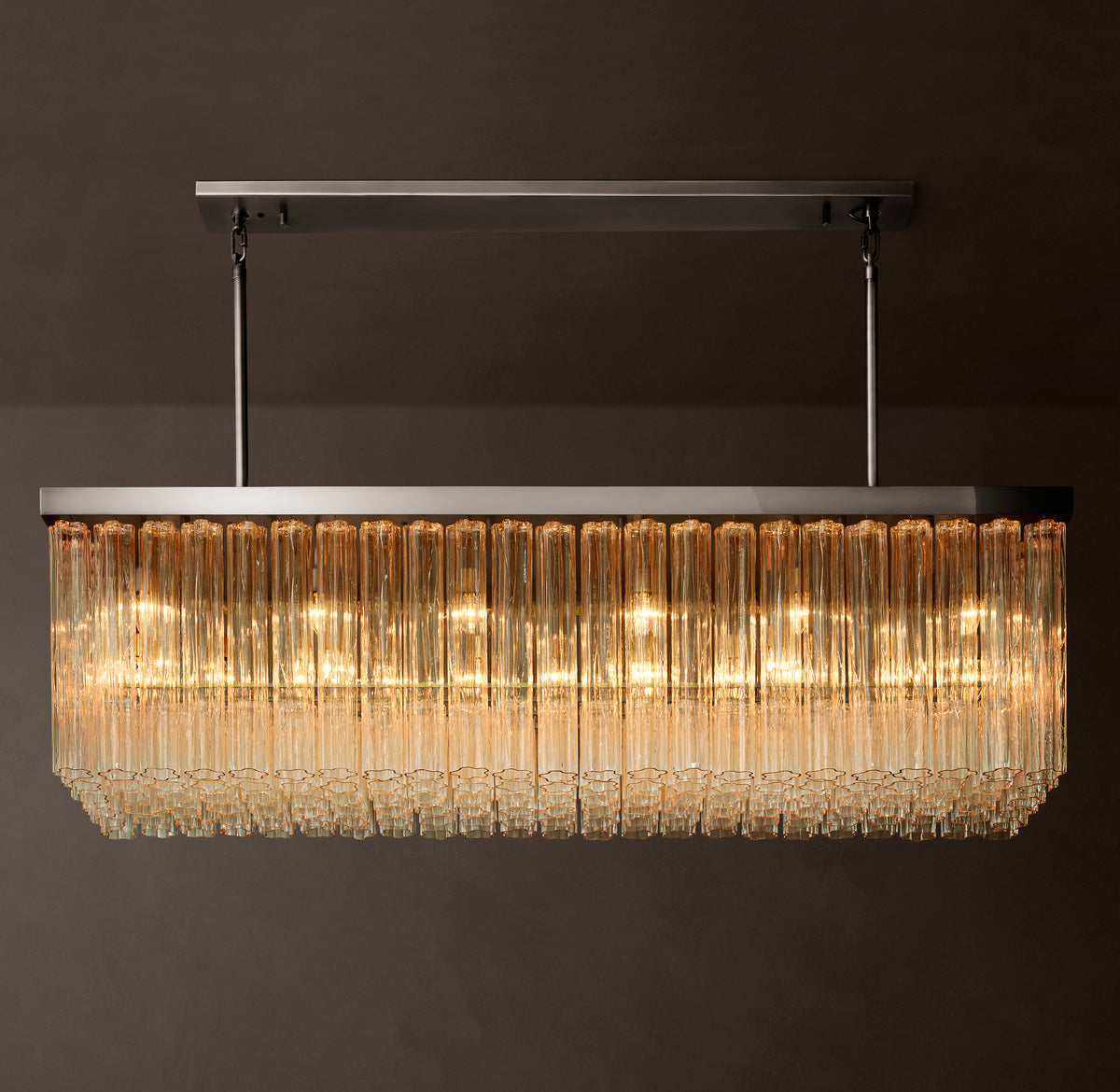 Heritage Cielo Rectangular Chandelier, alternate view
