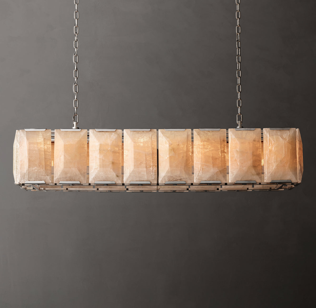 Signature Harlow Calcite Rectangular Chandelier