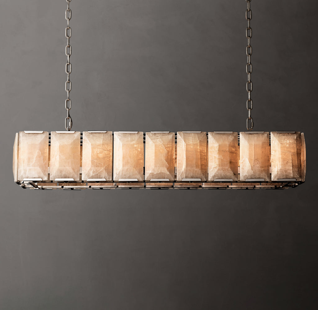 Signature Harlow Calcite Rectangular Chandelier