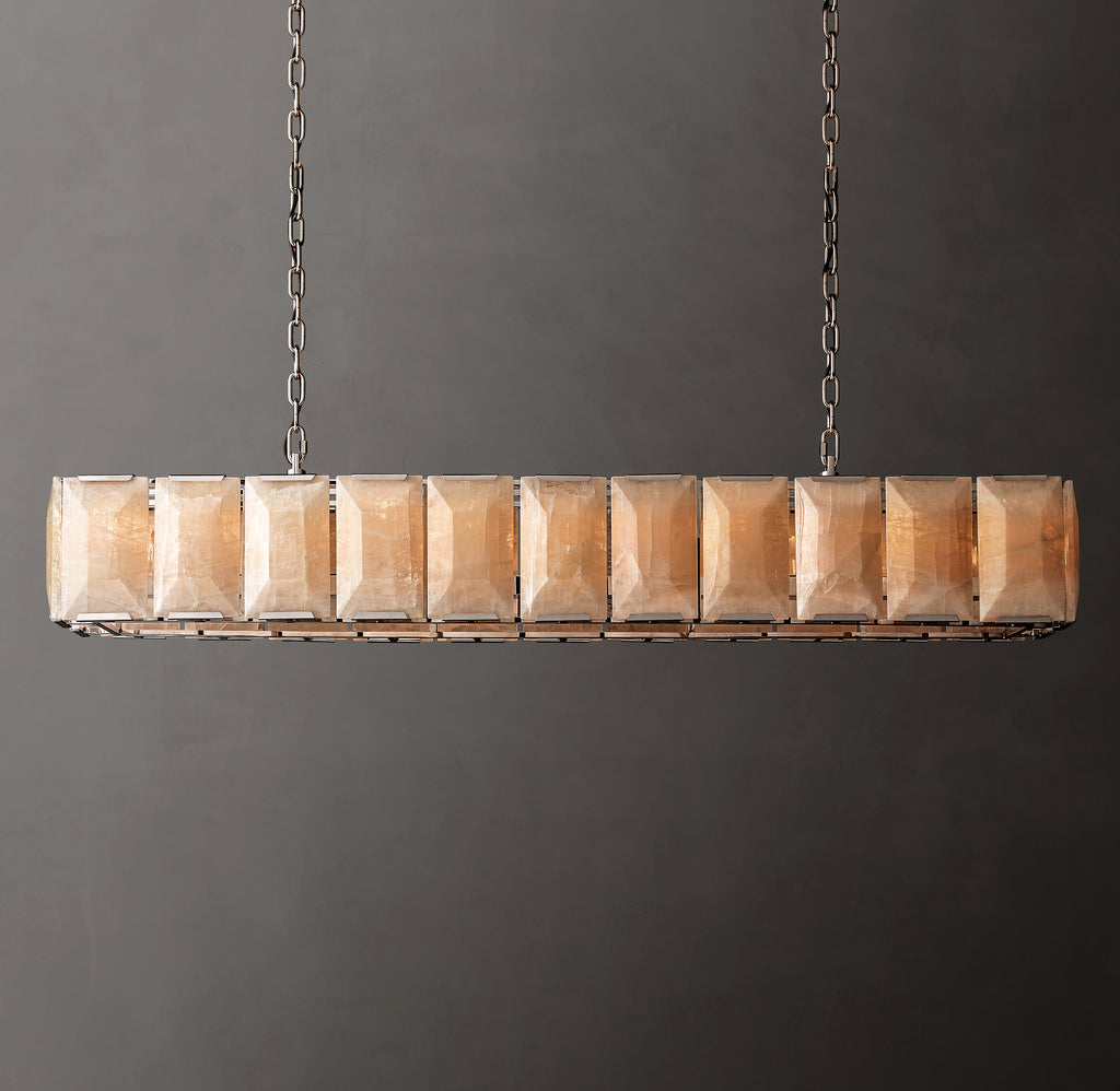 Signature Harlow Calcite Rectangular Chandelier