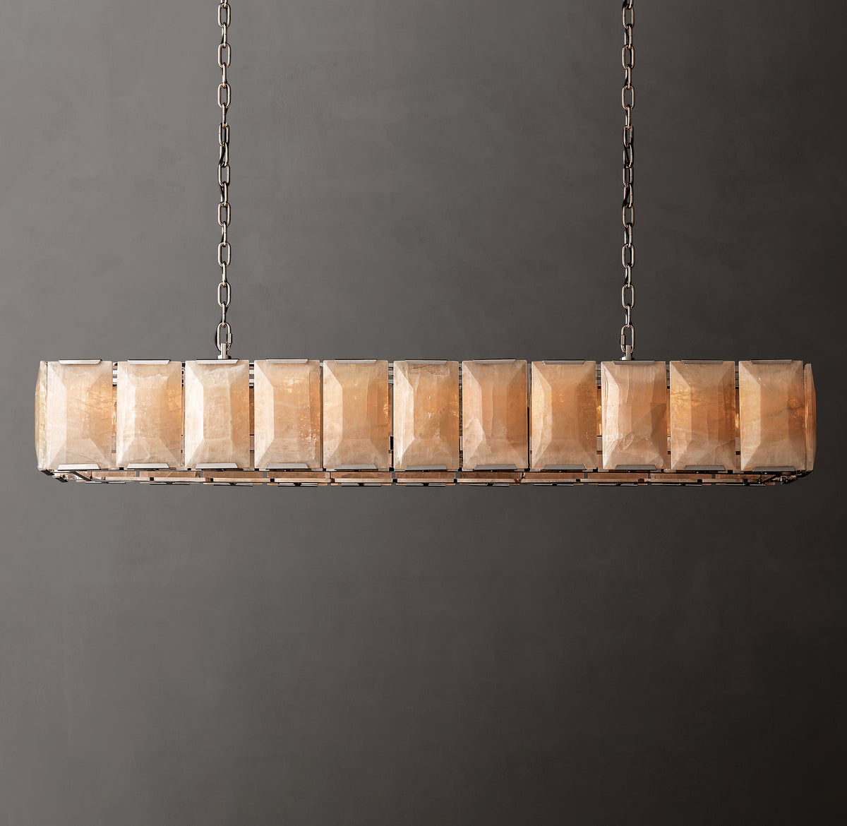 Signature Harlow Calcite Rectangular Chandelier