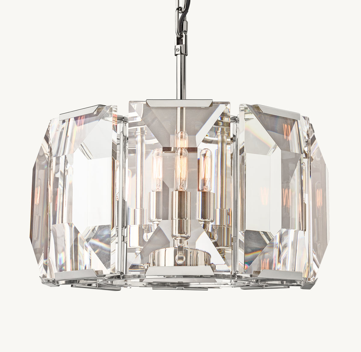 Signature Harlow Crystal Round Chandelier, alternate view