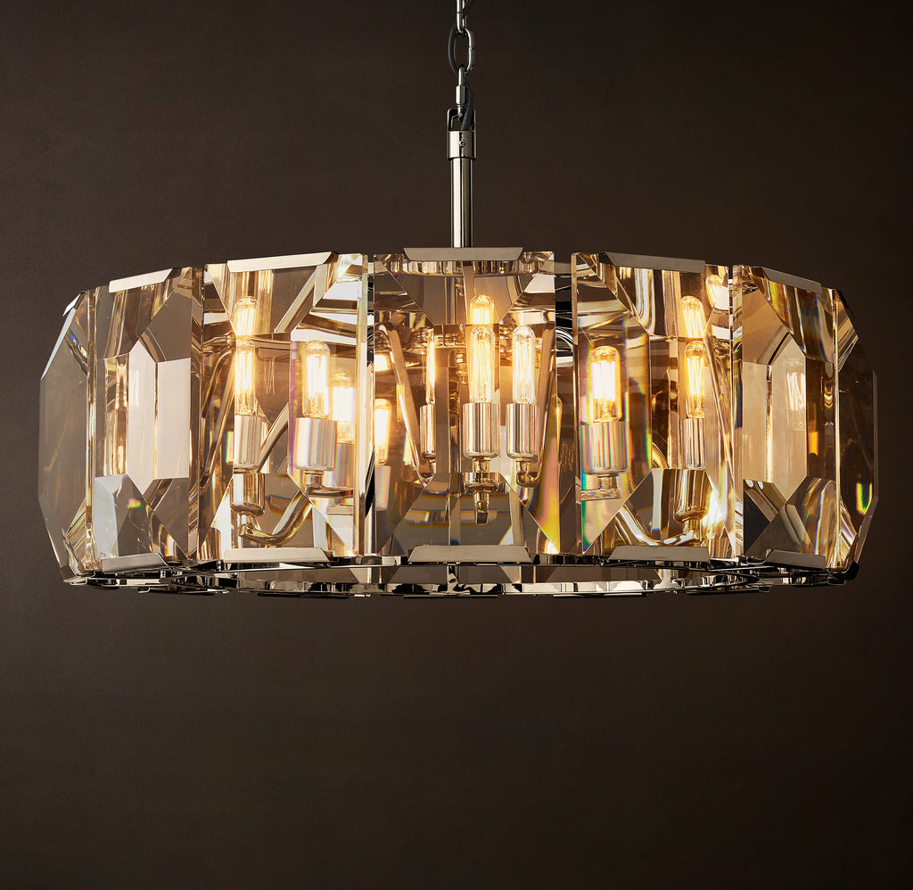 Signature Harlow Crystal Round Chandelier, alternate view