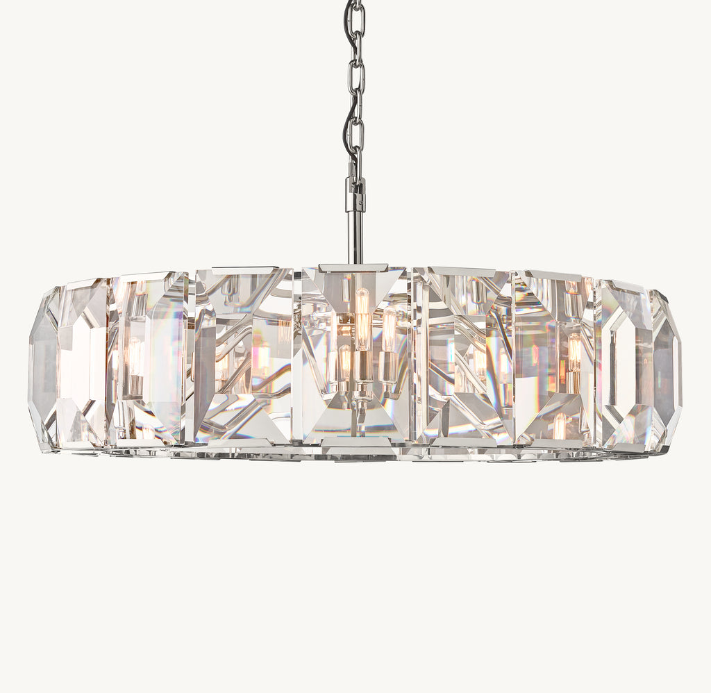 Signature Harlow Crystal Round Chandelier, alternate view