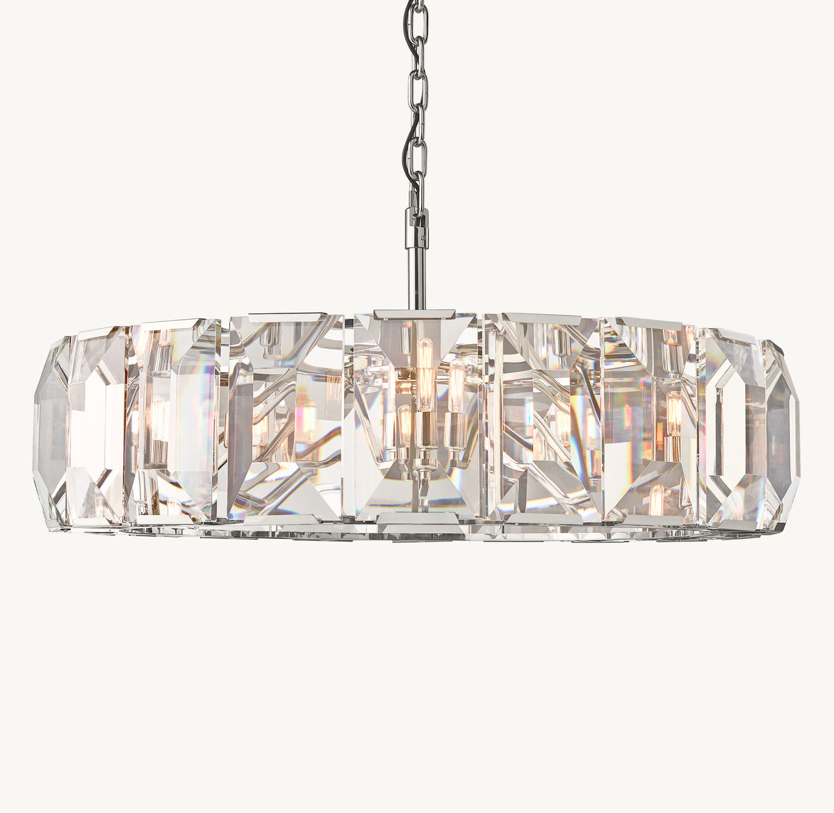 Signature Harlow Crystal Round Chandelier, alternate view