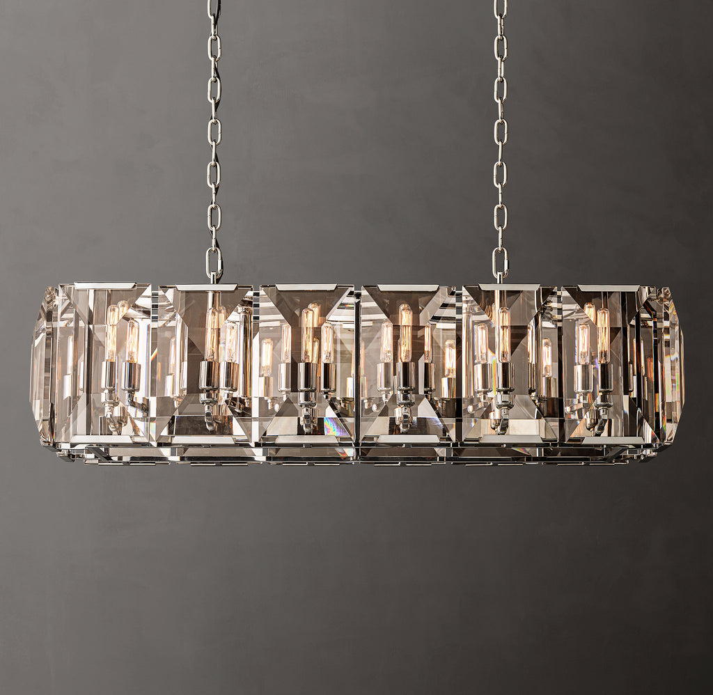 Signature Harlow Crystal Rectangular Chandelier