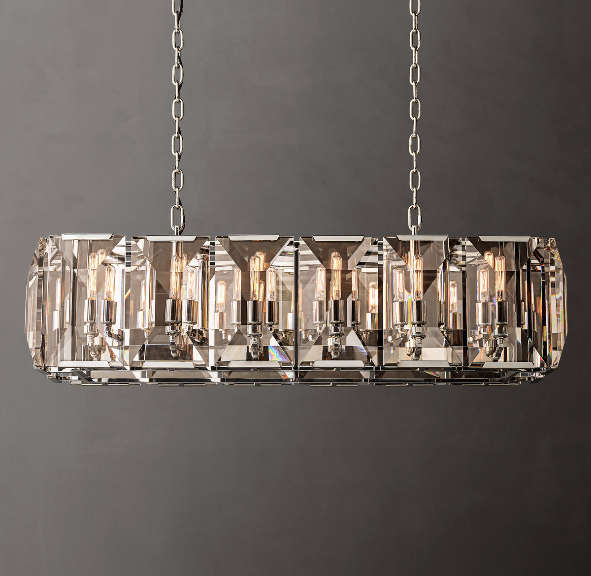 Signature Harlow Crystal Rectangular Chandelier