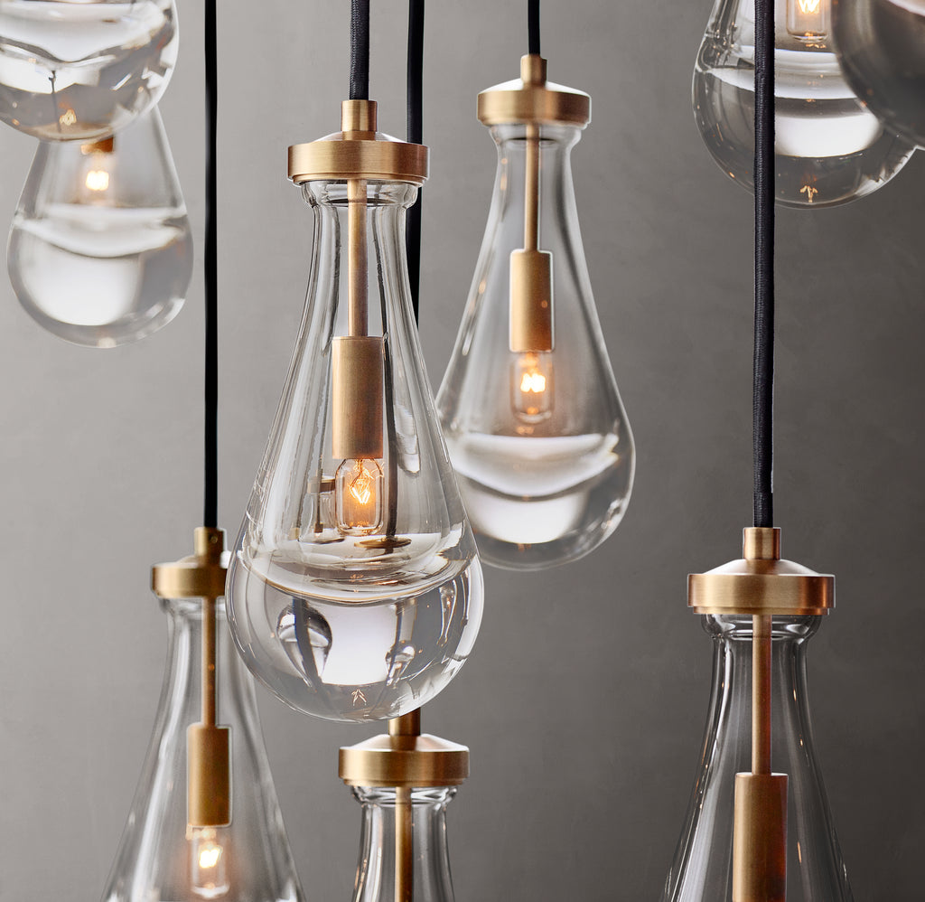 Signature Rain Rectangular Chandelier – 54"