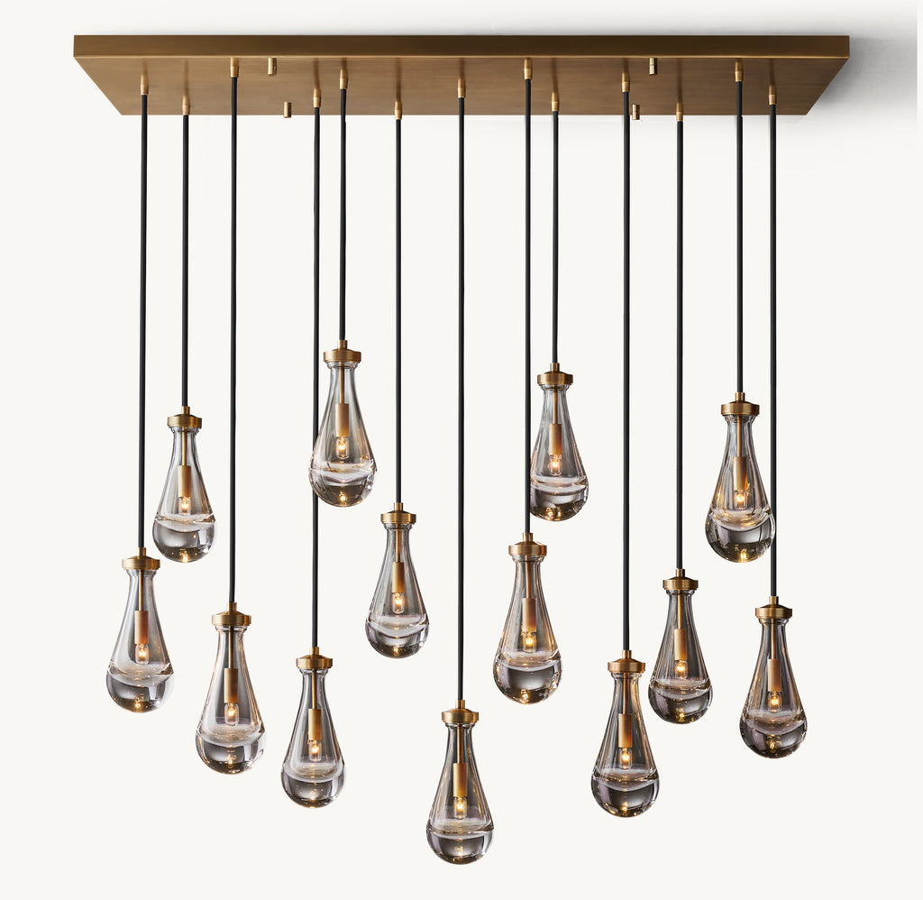 Signature Rain Rectangular Chandelier