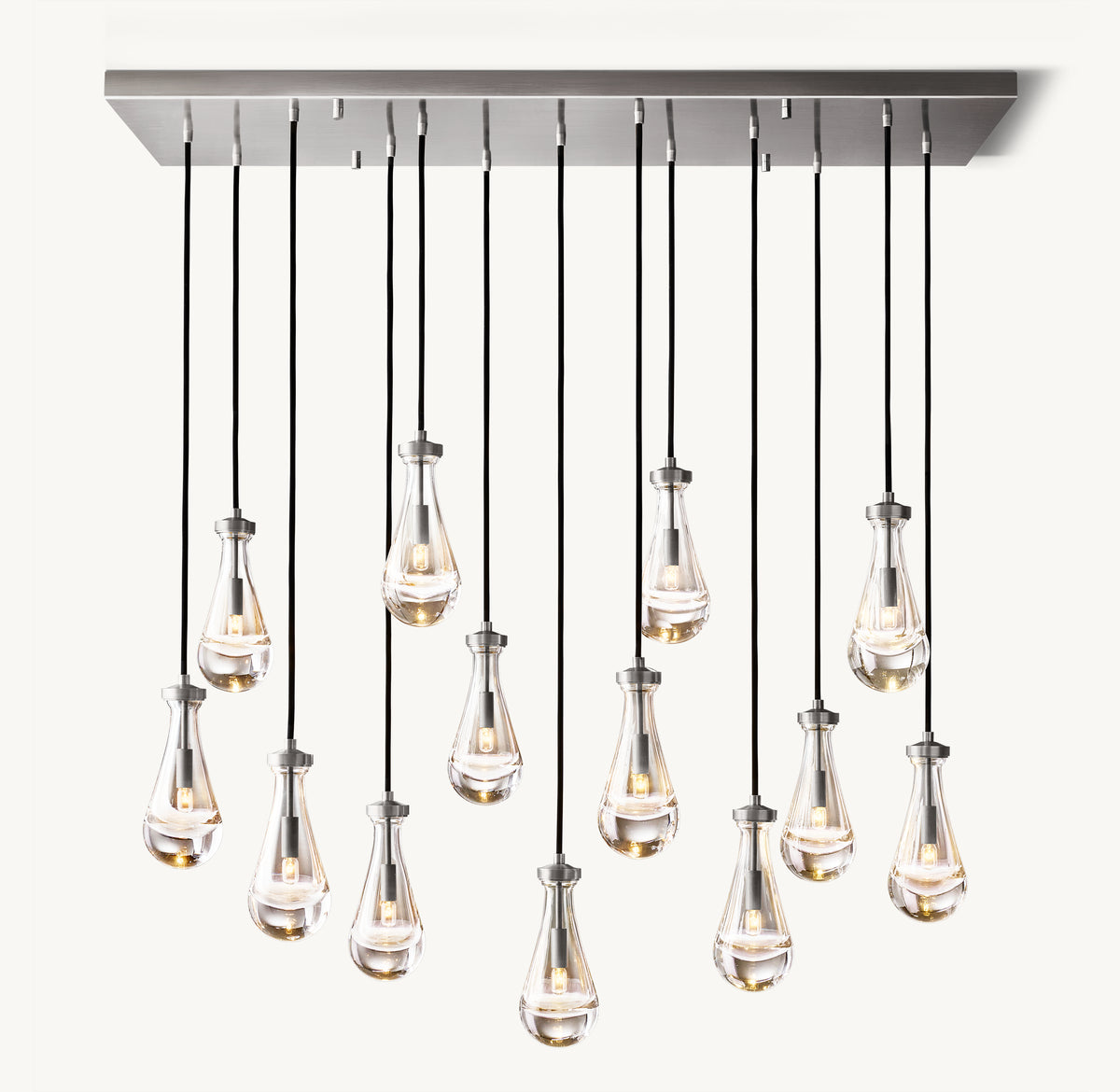 Signature Rain Rectangular Chandelier – 54"