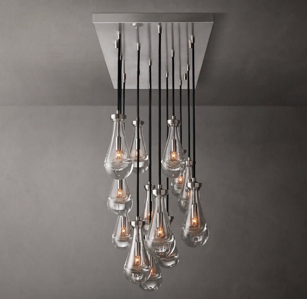 Signature Rain Rectangular Chandelier – 54"