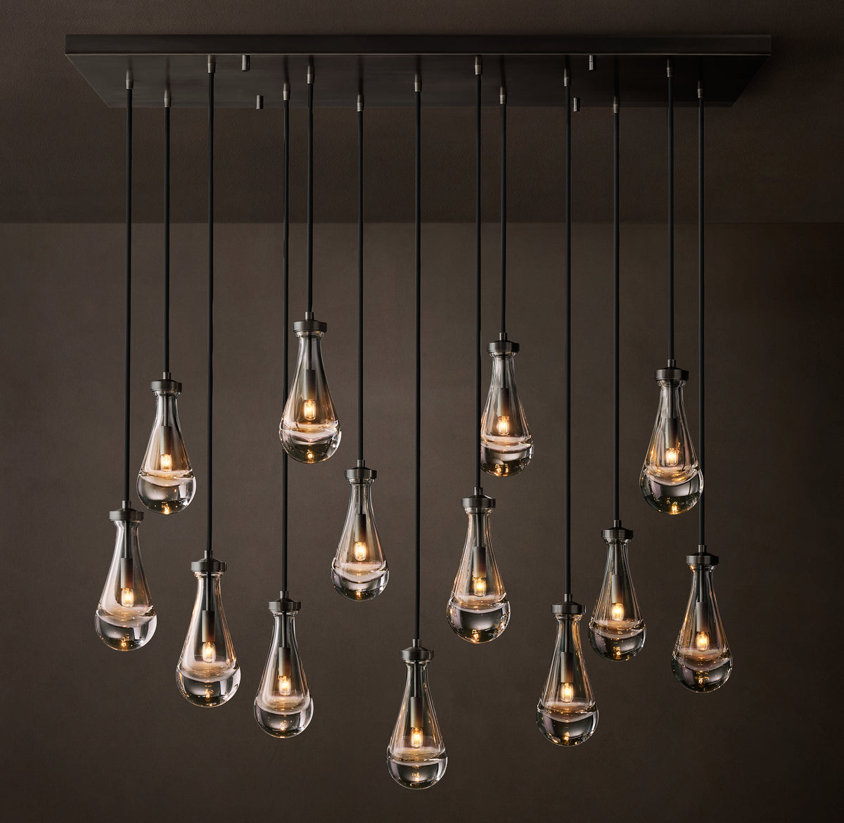 Signature Rain Rectangular Chandelier