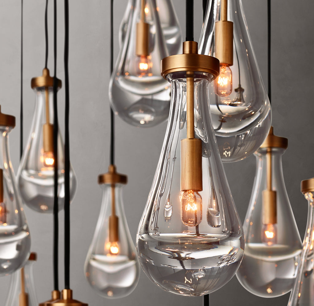 Signature Rain Rectangular Chandelier – 72"