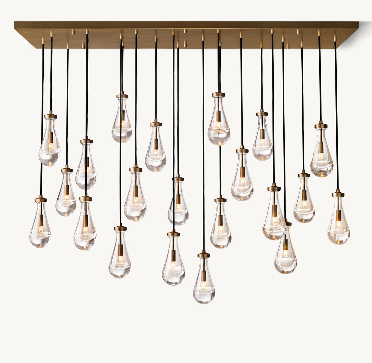 Signature Rain Rectangular Chandelier – 72"