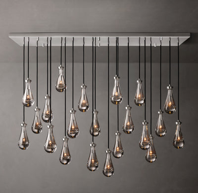 Signature Rain Rectangular Chandelier – 54"