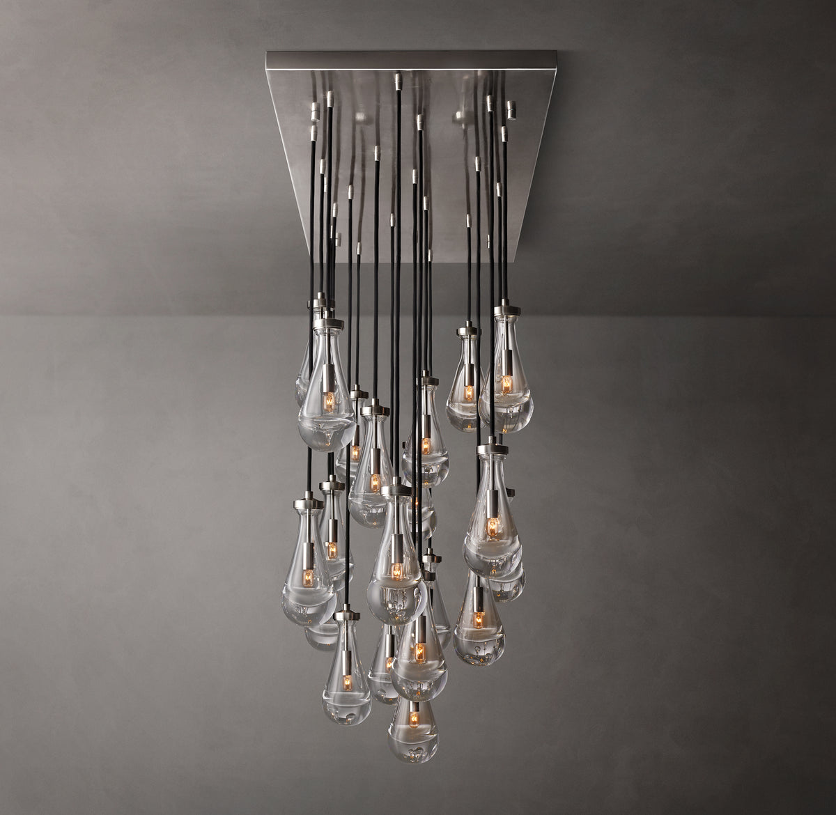 Signature Rain Rectangular Chandelier – 54"