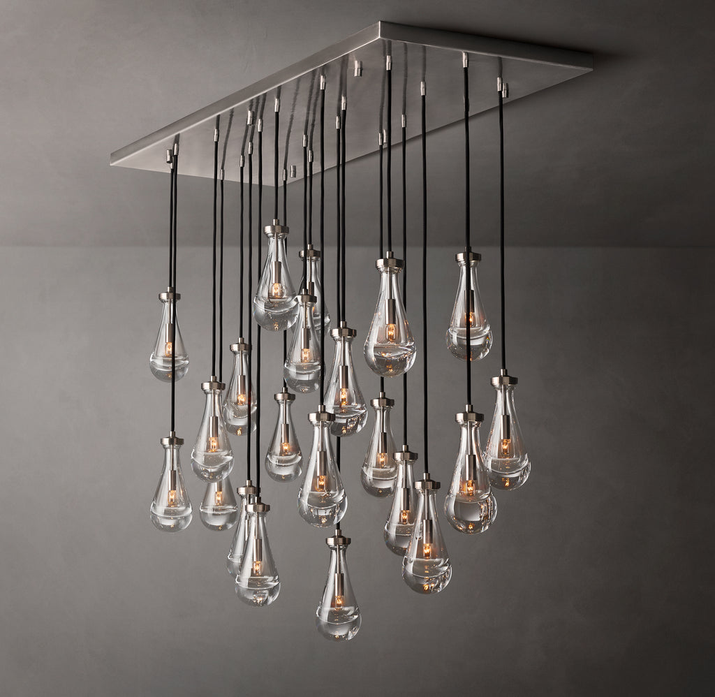 Signature Rain Rectangular Chandelier – 54"