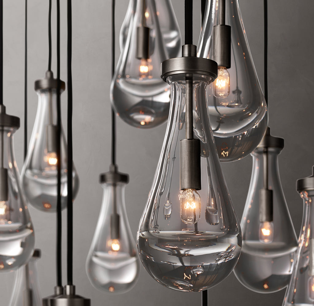 Signature Rain Rectangular Chandelier – 72"