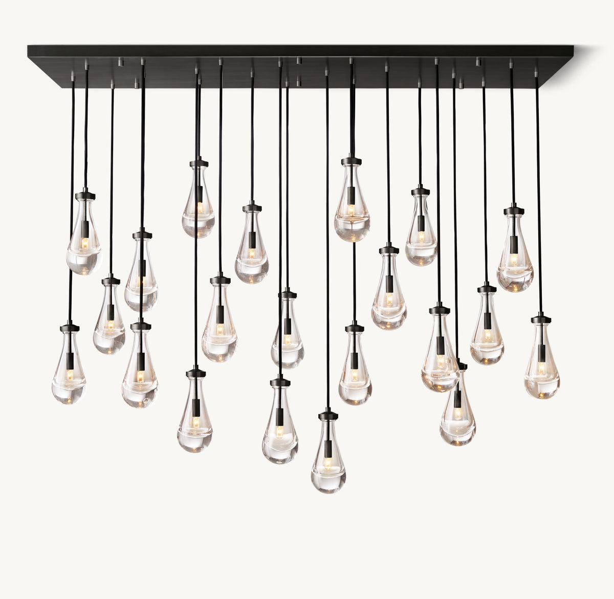Signature Rain Rectangular Chandelier – 72"