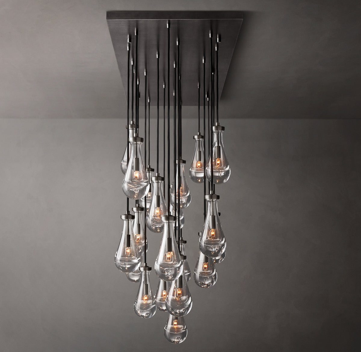 Signature Rain Rectangular Chandelier – 72"